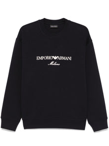  Emporio Armani ASV Double-jersey sweatshirt with logo embroidery