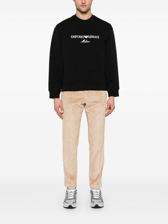 Emporio Armani ASV Double-jersey sweatshirt with logo embroidery