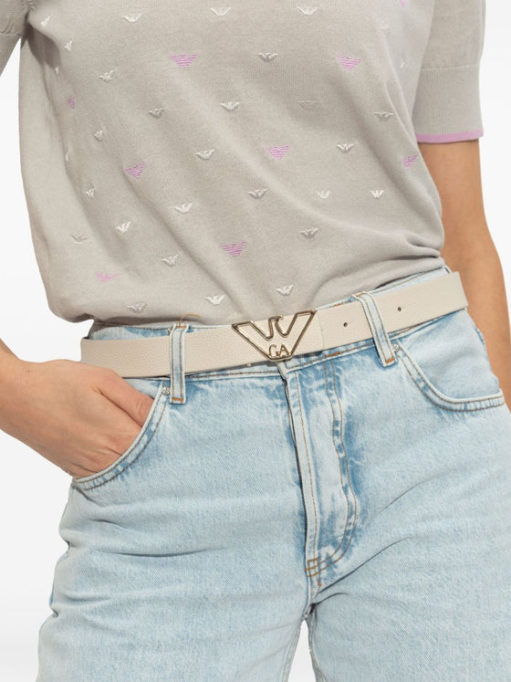 Emporio Armani logo-buckle belt