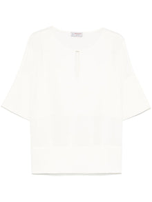 Alberto Biani Blouse with teardrop opening