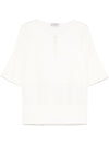 Alberto Biani Blouse with teardrop opening