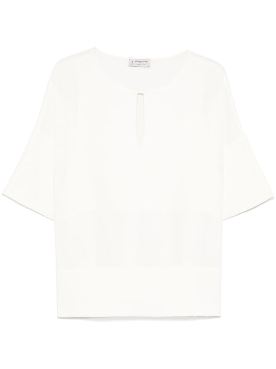 Alberto Biani Blouse with teardrop opening