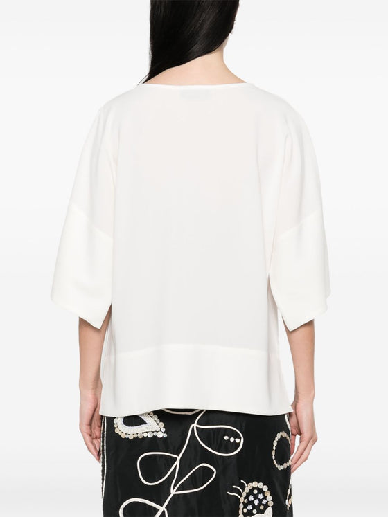 Alberto Biani Blouse with teardrop opening