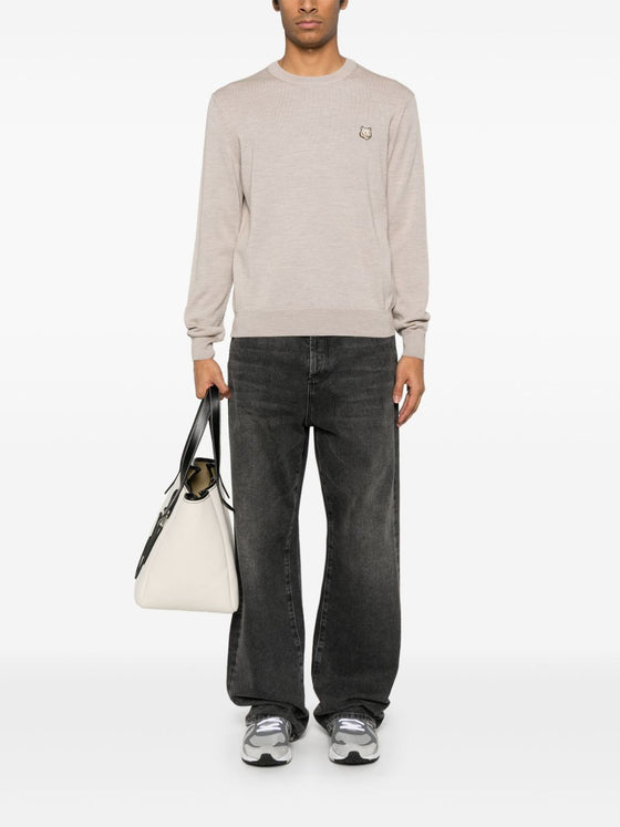 Maison Kitsune Fox motif sweater