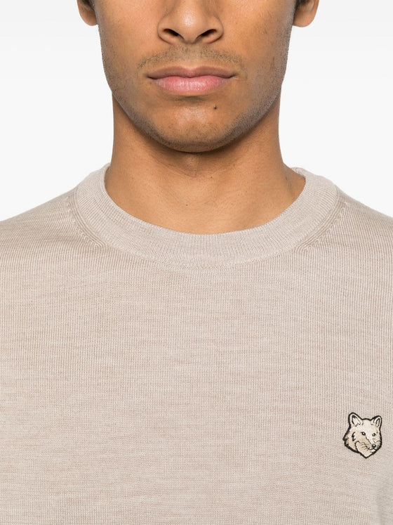 Maison Kitsune Fox motif sweater