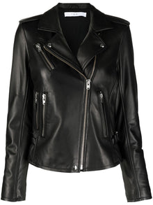  Iro Biker jacket with peak lapels