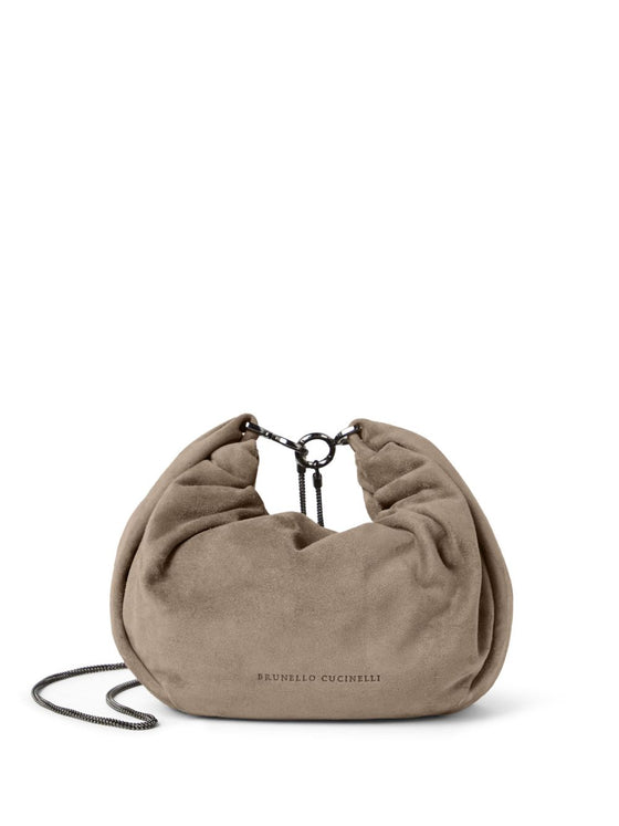 Brunello Cucinelli Suede Brioche Hobo bag