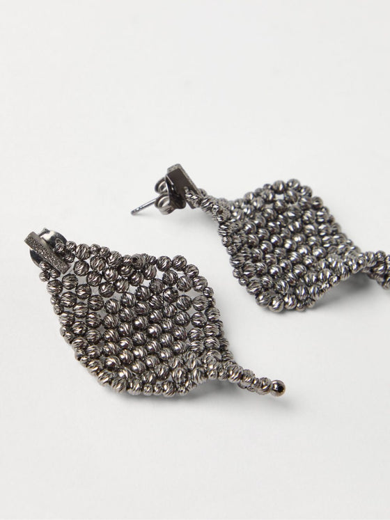 Brunello Cucinelli Sculptured silver earrings