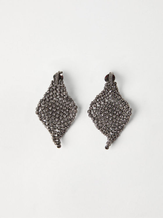 Brunello Cucinelli Sculptured silver earrings