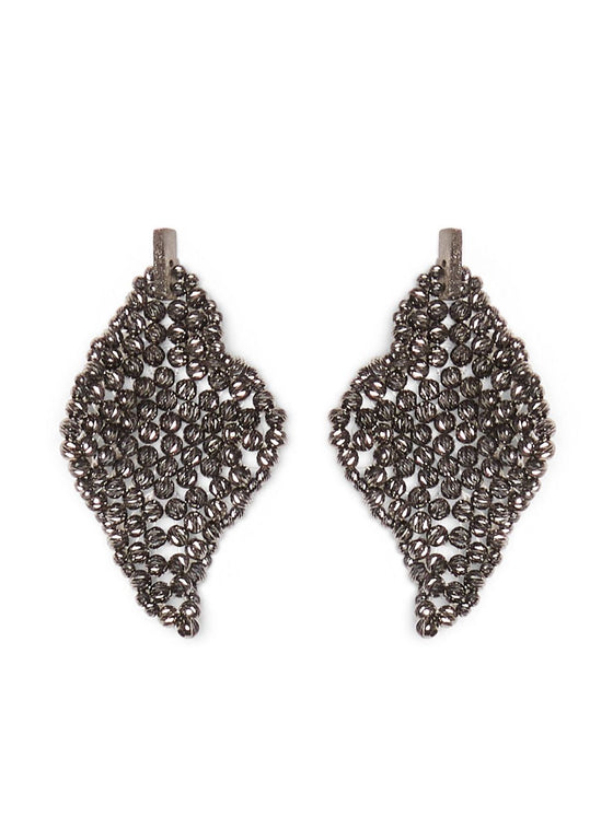 Brunello Cucinelli Sculptured silver earrings