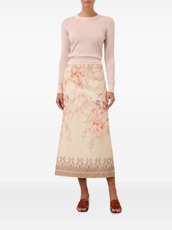 Zimmermann Illuminate Pencil Midi Skirt