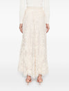 Parosh beige lace long skirt