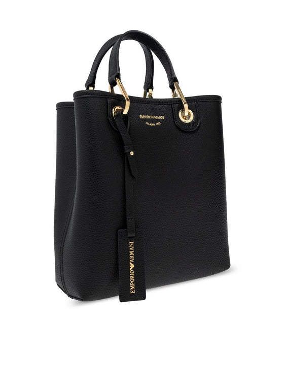 Emporio Armani Deer-print MyEA vertical shopper bag