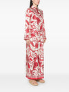 F.R.S . F.R.S. Silk crepe long kaftan dress