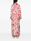 F.R.S . F.R.S. Silk crepe long kaftan dress