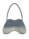 Diesel double-d denim shoulder bag