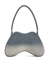 Diesel double-d denim shoulder bag