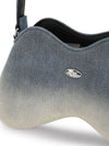 Diesel double-d denim shoulder bag