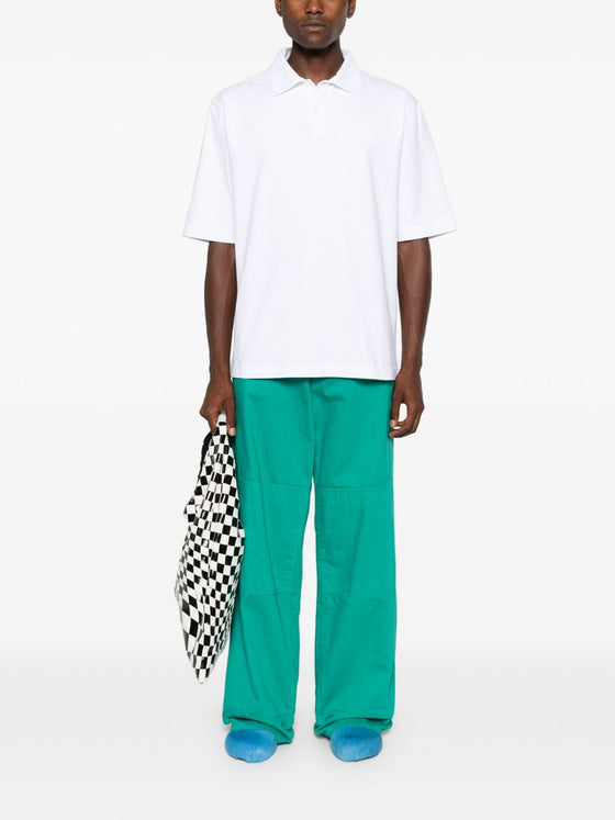 Marni logo-patch polo shirt