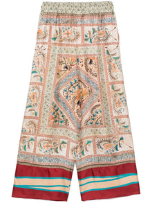  Pierre Louis Mascia Aloe silk palazzo pants