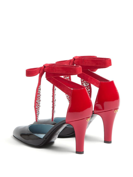 Valentino Garavani 85mm Foliefoliage pumps