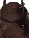 Valentino Garavani Medium Nellcôte Suede Shopping Bag