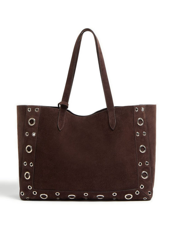 Valentino Garavani Medium Nellcôte Suede Shopping Bag