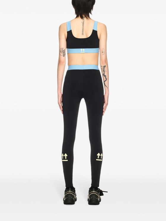 Off White Bra With Colour-Block Design