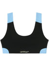 Off White Bra With Colour-Block Design