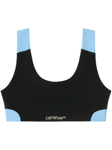  Off White Bra With Colour-Block Design