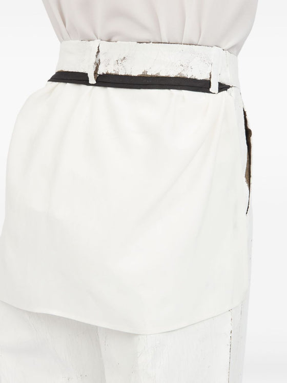 MM6 Maison Margiela Trousers White