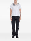 MM6 Maison Margiela V-neck short sleeves straight hem Printed cotton t-shirt