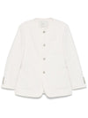 Dunst Collarless Oversized Tweed Jacket