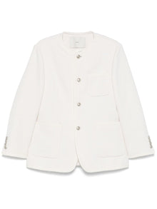  Dunst Collarless Oversized Tweed Jacket