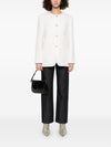 Dunst Collarless Oversized Tweed Jacket
