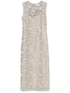 Parosh peonia midi dress
