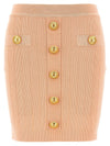 Balmain knitted mini skirt