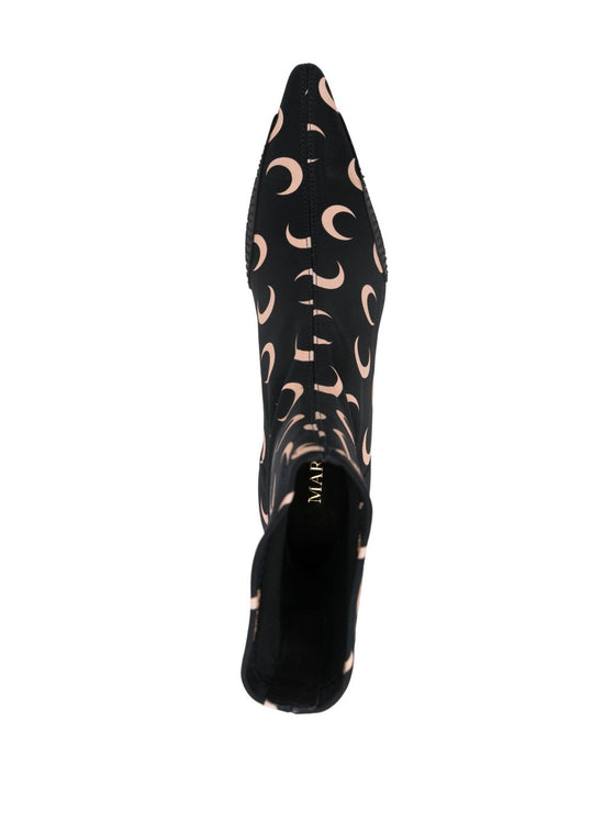 Marine Serre 60mm moon-printed jersey boots