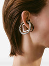 Jacquemus Trio of geometric ear-cuffs.