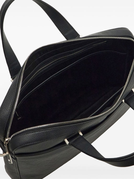 Ferragamo logo-stamp leather briefcase