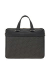 Ferragamo logo-stamp leather briefcase