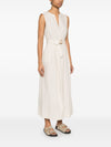 Woolrich belted waist midi dress