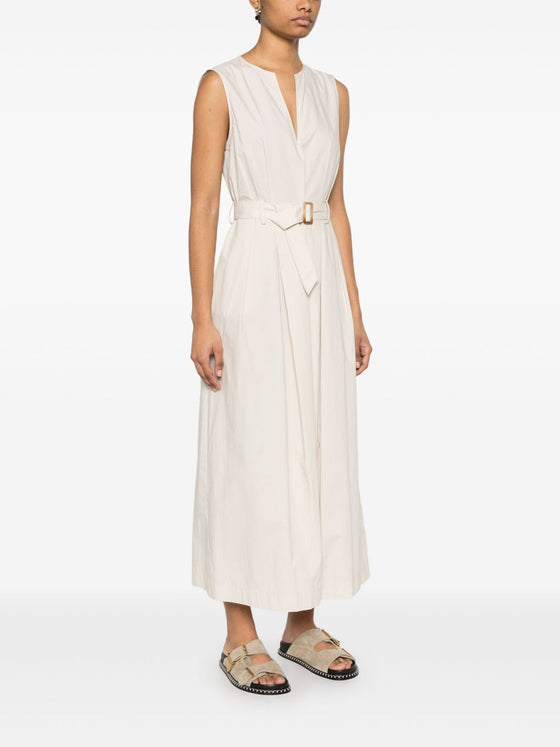 Woolrich belted waist midi dress