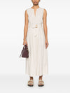Woolrich belted waist midi dress