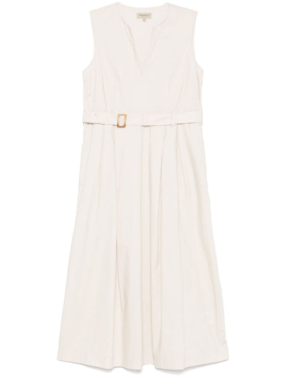 Woolrich belted waist midi dress