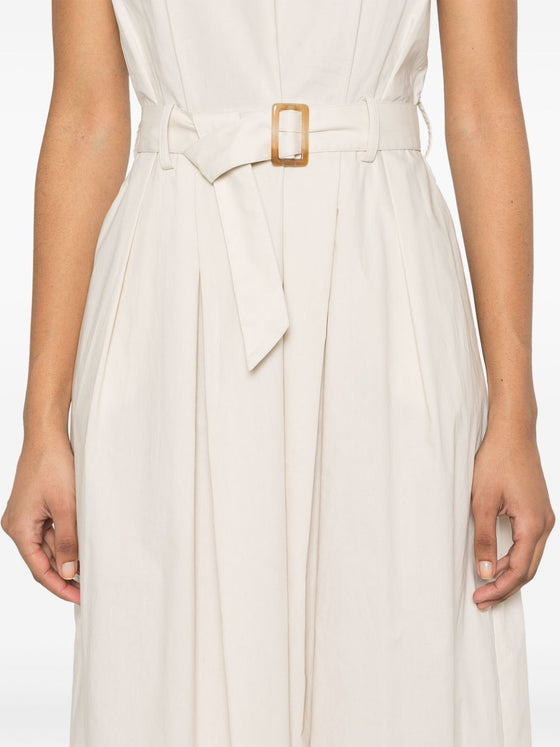 Woolrich belted waist midi dress