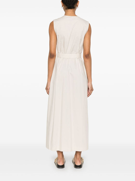 Woolrich belted waist midi dress