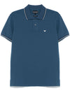 Emporio Armani embroidered logo polo shirt