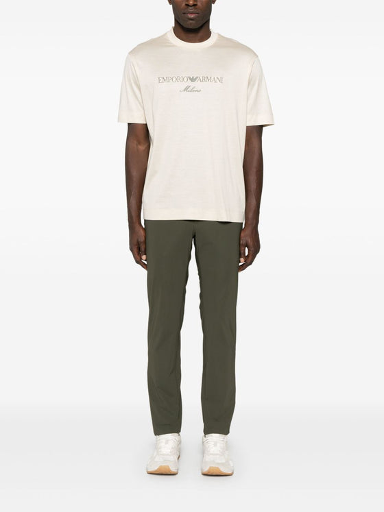 Emporio Armani logo-embroidered T-shirt