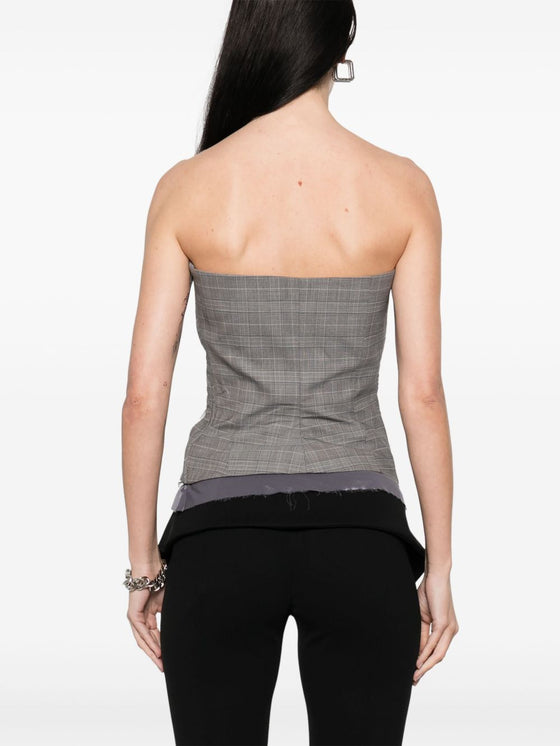 Ottolinger plaid check corset